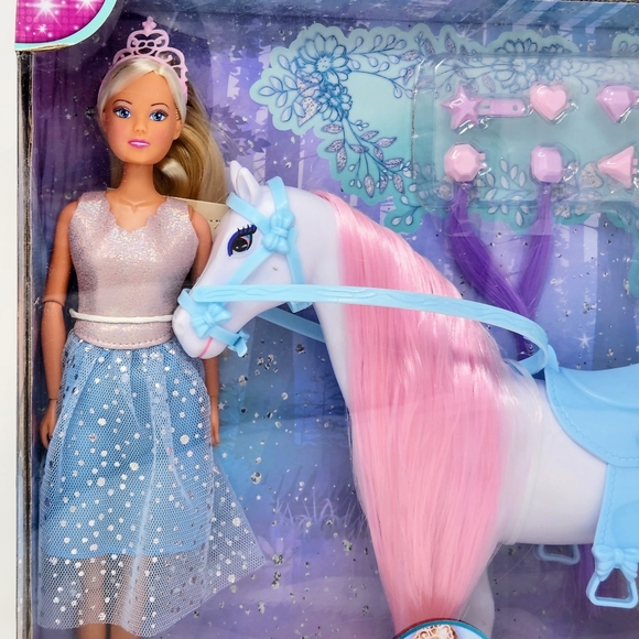 Steffi Love Riding Princess Barbie Doll, Simba Toys, New, Unopened - Picture 6 of 7